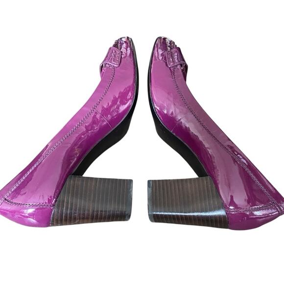 Coach Colby Purple Patent Leather Heels size 9 - Picture 7 of 10